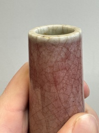 A Chinese copper-red-glazed vase, 18/19th C.