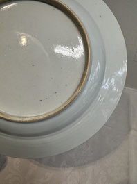 A Chinese famille rose 'rooster' dish, Yongzheng