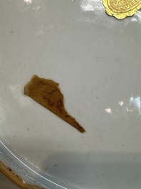 A Chinese doucai 'bird and flowering branches' dish, Yongzheng