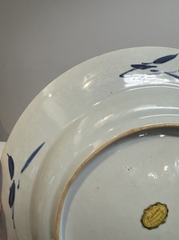 A Chinese doucai 'bird and flowering branches' dish, Yongzheng