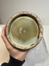 A Chinese sang-de-boeuf vase, 19th C.