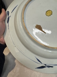 A Chinese doucai 'bird and flowering branches' dish, Yongzheng