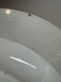 A large Chinese famille verte armorial 'Provinces' dish with the arms of Henegouw, Kangxi