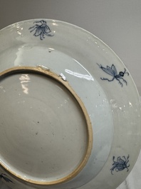 A Chinese Imari-style 'Parasol Ladies' plate after Cornelis Pronk, Qianlong