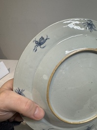 A Chinese Imari-style 'Parasol Ladies' plate after Cornelis Pronk, Qianlong