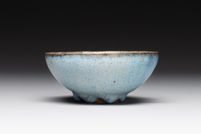 A small Chinese 'jun' bowl, Yuan/Ming
