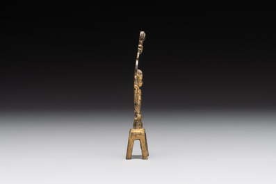 A Chinese gilt-bronze Buddha, Sui/Tang
