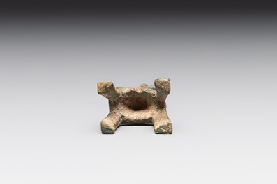 A Chinese gilt-bronze Buddha, Sui/Tang