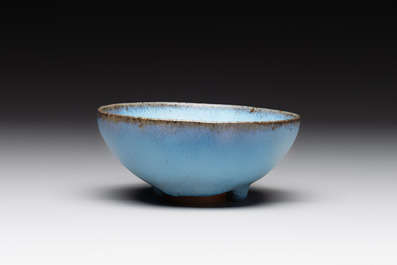 A small Chinese 'jun' bowl, Yuan/Ming