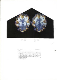 A pair of polychrome Dutch Delft mixed technique 'flower vase' plaques, ca. 1750