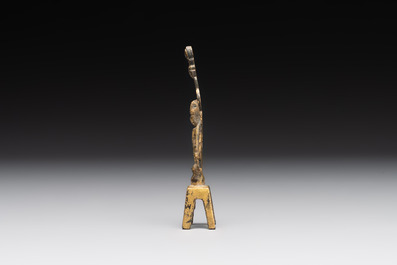 A Chinese gilt-bronze Buddha, Sui/Tang