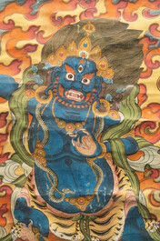 Three Tibetan thangkas, 19/20th C.