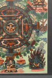 Three Tibetan thangkas, 19/20th C.
