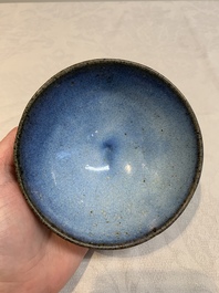 A small Chinese 'jun' bowl, Yuan/Ming