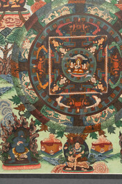 Three Tibetan thangkas, 19/20th C.