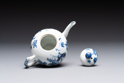 Four Chinese blue and white wares for the Vietnamese market, chơi ngọc 玩玉 and Jiaqing mark, 19th C.