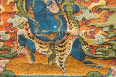 Three Tibetan thangkas, 19/20th C.