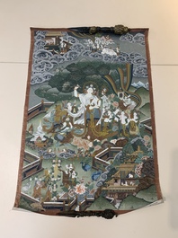 A Tibetan thangka depicting White Tara, 18/19th C.
