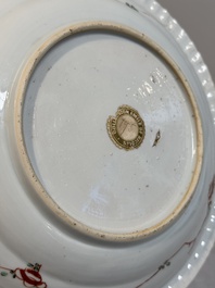 A pair of Chinese famille verte 'phoenixes' plates, Kangxi