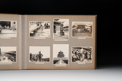 A photo album with sights, landmarks and people of Shanghai, 19/20th C.