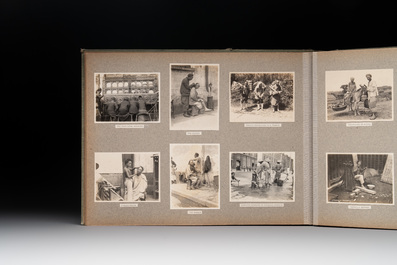 A photo album with sights, landmarks and people of Shanghai, 19/20th C.