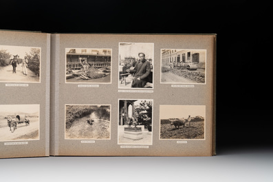 A photo album with sights, landmarks and people of Shanghai, 19/20th C.
