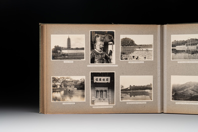 A photo album with sights, landmarks and people of Shanghai, 19/20th C.