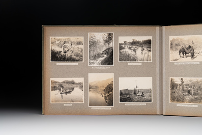 A photo album with sights, landmarks and people of Shanghai, 19/20th C.