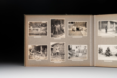 A photo album with sights, landmarks and people of Shanghai, 19/20th C.