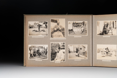 A photo album with sights, landmarks and people of Shanghai, 19/20th C.