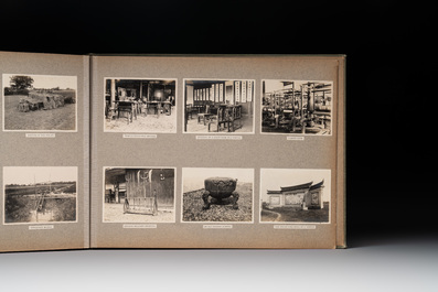 A photo album with sights, landmarks and people of Shanghai, 19/20th C.