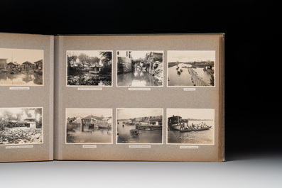 A photo album with sights, landmarks and people of Shanghai, 19/20th C.