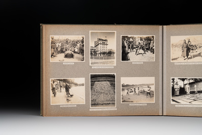 A photo album with sights, landmarks and people of Shanghai, 19/20th C.