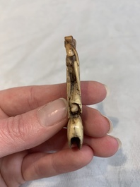 Four Chinese ivory carvings, 18th C.