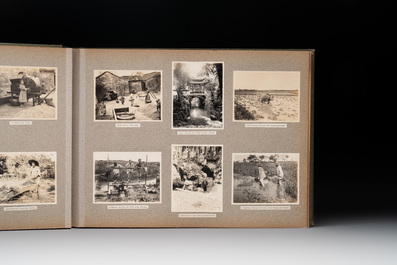 A photo album with sights, landmarks and people of Shanghai, 19/20th C.