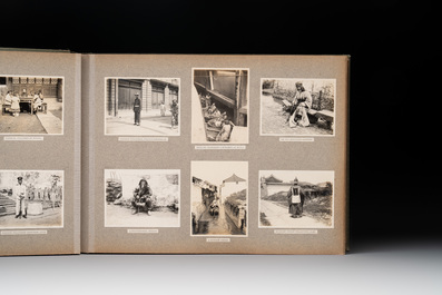 A photo album with sights, landmarks and people of Shanghai, 19/20th C.