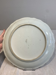 Two Chinese blue and white dishes and a plate, Yongzheng and later