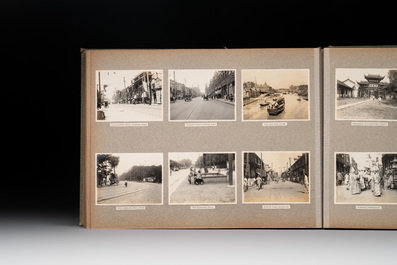 A photo album with sights, landmarks and people of Shanghai, 19/20th C.