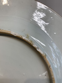 Two Chinese blue and white dishes and a plate, Yongzheng and later