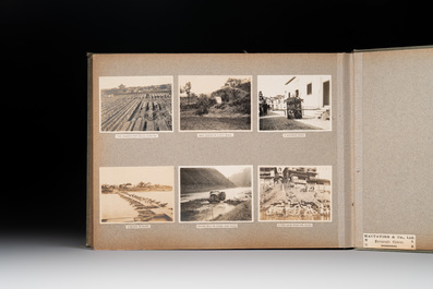 A photo album with sights, landmarks and people of Shanghai, 19/20th C.