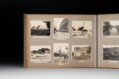 A photo album with sights, landmarks and people of Shanghai, 19/20th C.
