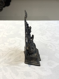 Two small Sino-Tibetan bronze Buddhas, 19/20th C.