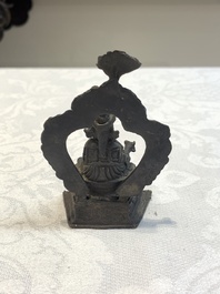 Two small Sino-Tibetan bronze Buddhas, 19/20th C.