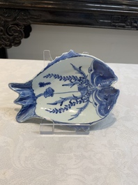 Three Chinese blue, white and copper-red ko-sometsuke pieces for the Japanese market, Tianqi