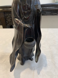 A Japanese bronze Kannon, Meiji, 19/20th C.