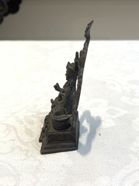 Two small Sino-Tibetan bronze Buddhas, 19/20th C.