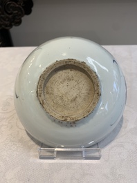 Three Chinese blue, white and copper-red ko-sometsuke pieces for the Japanese market, Tianqi
