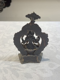 Two small Sino-Tibetan bronze Buddhas, 19/20th C.
