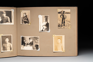 Two photo albums of a Japanese military academy and military operations in China, 1st half 20th C.
