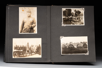 Two photo albums of a Japanese military academy and military operations in China, 1st half 20th C.